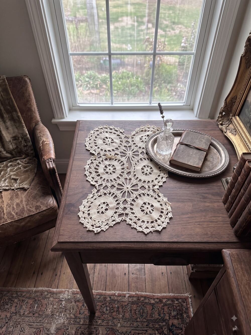 Vintage Crochet Lace Table Runner Doily Lot